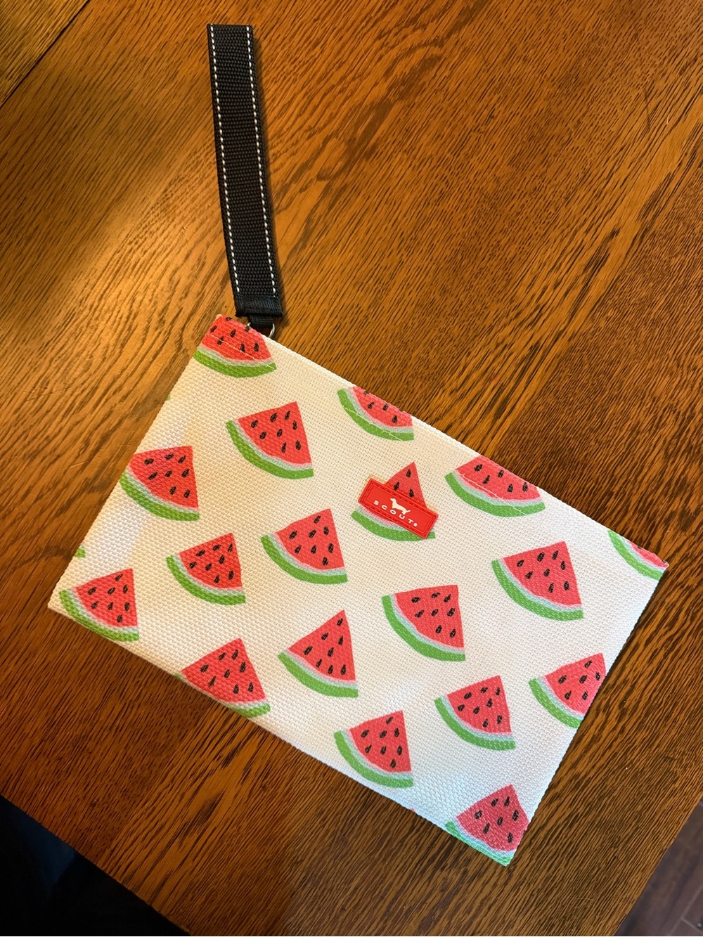 Scout White Watermelon Print Wristlet Clutch